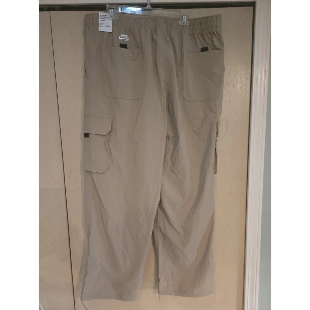 Nike SB Kearny Dri-FIT Cargo Pants XL Beige Loose Fit FV7347-297 NWT